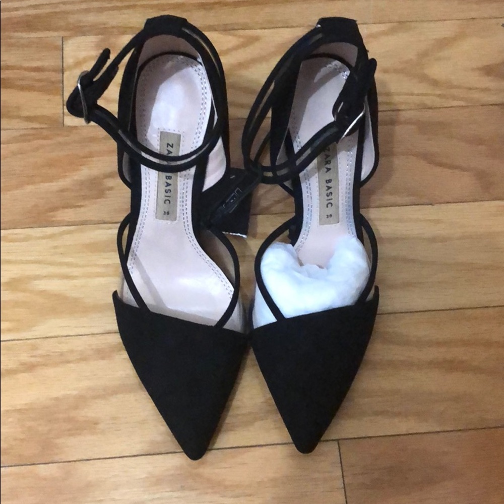 Zara black heels